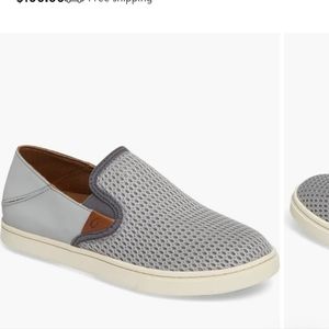 OluKai Pehuea Women's Shoe - Pale Grey / Charcoal